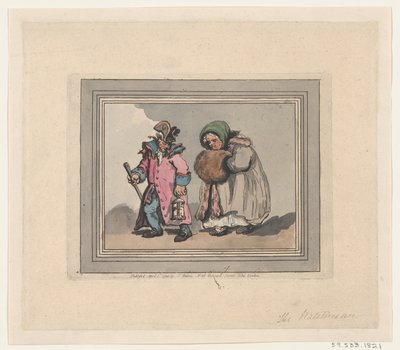 A Return from a Visit, April 3, 1798., 1798年4月3日。 作者 托马斯·罗兰森