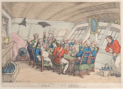 A Snug Cabin, or Port Admiral, June 21, 1808., June 21, 1808. 作者 托马斯·罗兰森