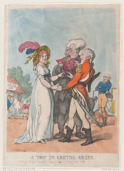 格雷特纳格林之行，1803., 1803. 作者 托马斯·罗兰森