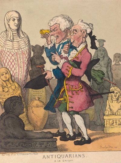 古老的古兰经，酒吧。 1805（手工彩色雕刻） 作者 托马斯·罗兰森