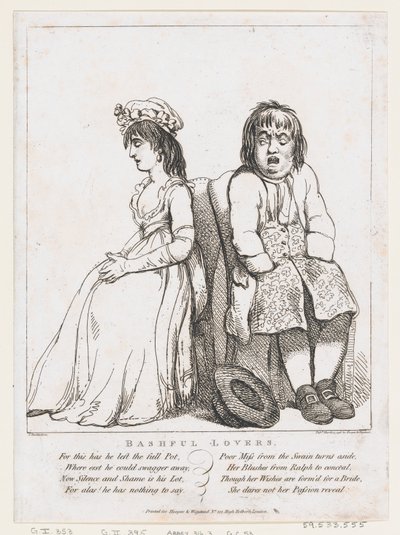 Bashful Lovers, March 15, 1798., March 15, 1798. 作者 托马斯·罗兰森