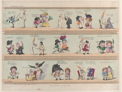 Borders for Rooms, Extravaganzas Plate 1, March 28, 1799. , March 28, 1799. 作者 托马斯·罗兰森