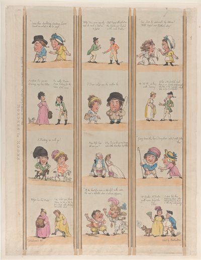 Borders for Rooms, Extravaganzas Plate 6, May 2, 1799. , May 2, 1799. 作者 托马斯·罗兰森