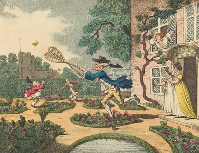 猎蝶，1806年。 作者 托马斯·罗兰森