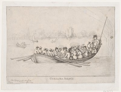 Chelsea Reach, 1799, 1799. 作者 托马斯·罗兰森