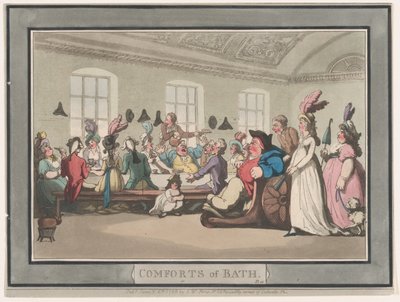 Comforts of Bath, Plate 11, January 6, 1798., January 6, 1798. 作者 托马斯·罗兰森