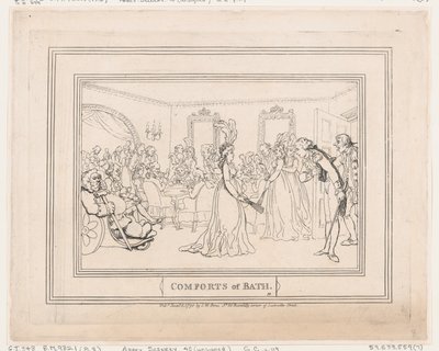 Comforts of Bath, Plate 8, January 6, 1798., January 6, 1798. 作者 托马斯·罗兰森