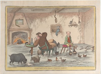 Comforts of an Irish Fishing Lodge, May 12, 1812., May 12, 1812. 作者 托马斯·罗兰森