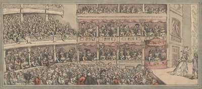 科文特花园剧院，1792年，1792年。 作者 托马斯·罗兰森