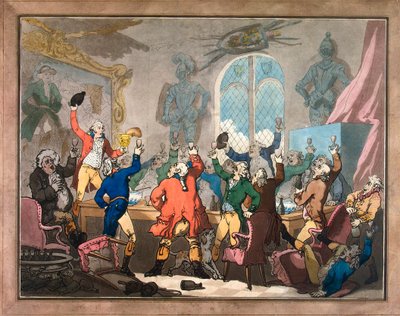 晚餐，1787年。   作者 托马斯·罗兰森