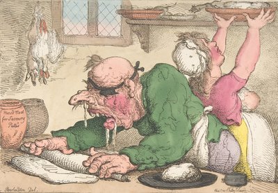 Dinners Drest in the Neest Manner, October 1811., October 1811. 作者 托马斯·罗兰森