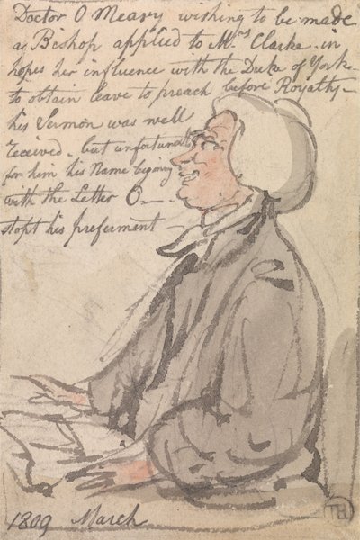 奥梅拉博士讲道 作者 Thomas Rowlandson