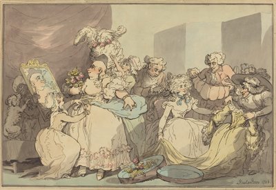 为生日而穿的衣服，1788年。 作者 托马斯·罗兰森