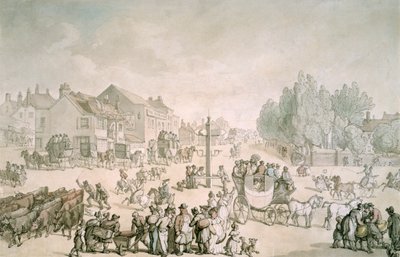 大象和城堡，南华克，伦敦，约1805-1820年 作者 托马斯·罗兰森