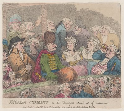 English Curiosity or The Foreigner Stared Out of Countenance, January 1, 1794. 作者 托马斯·罗兰森