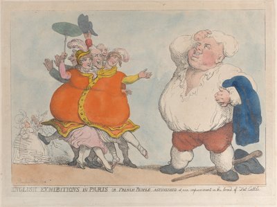 英国在巴黎的展览或法国人对我们在品种上的改进感到惊讶......，1812。 作者 托马斯·罗兰森