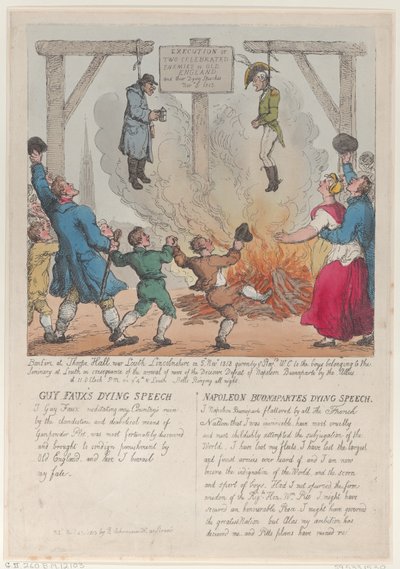 Execution of Two Celebrated Enemies of Old England, November 27, 1813., November 27, 1813. 作者 托马斯·罗兰森
