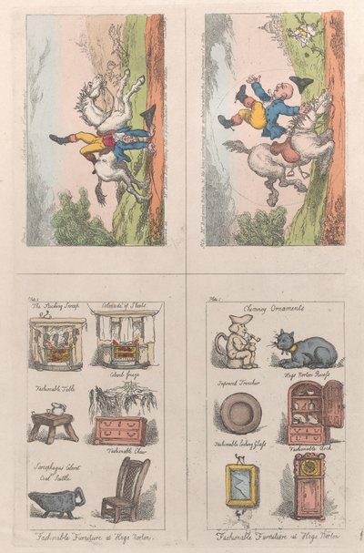 在Hogs Norton的时尚家具，数学骑术，1809年。 作者 乔治·穆塔德·伍德沃德
