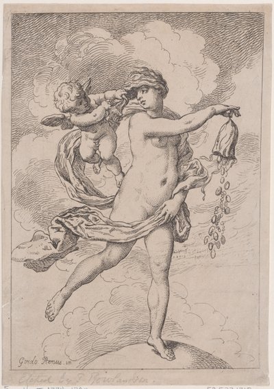 带钱包的福尔图纳，1795-99., 1795-99. 作者 托马斯·罗兰森