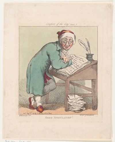 良好的推测！，1799年8月10日。，1799年8月10日。 作者 托马斯·罗兰森