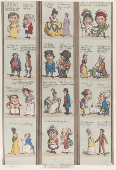 Grotesque Borders for Rooms & Halls, [1800], reprint., [1800], reprint. 作者 托马斯·罗兰森