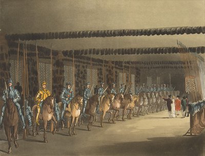 马军械库，伦敦塔，1809年11月1日，1809年11月1日。 作者 托马斯·罗兰森