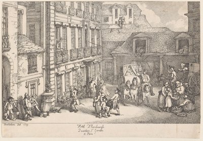 1789年，巴黎圣日耳曼区的汉博尔酒店。 作者 托马斯·罗兰森