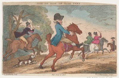 How to Ride Up Hyde Park, June 11, 1808., June 11, 1808. 作者 托马斯·罗兰森