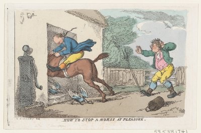 如何让马停在欢乐的地方，1803年，1803年。 作者 托马斯·罗兰森