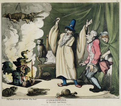Humbugging或Raising the Devil，1800（彩色光刻） 作者 Thomas Rowlandson