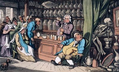 我有一种秘密的艺术，可以治疗人们所忍受的每一种疾病"，1814年 作者 托马斯·罗兰森