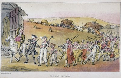 收获节上与农民在一起的医生——在“句法博士的三趟旅程：寻找风景如画的安慰和妻子”中，威廉·康姆，生病了。 罗兰森 作者 托马斯·罗兰森