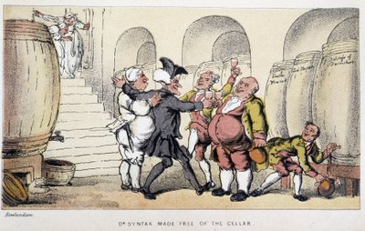 Le docteur dans un cellar ou un Cave - 在““句法博士的三趟旅程：寻找风景如画的安慰和妻子”中，威廉康姆，生病了。 罗兰森 作者 托马斯·罗兰森