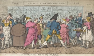 Les Musards de la Rue du Coq à Paris Dawdlers of the Rue Coq, Paris, ca. 1810. 作者 托马斯·罗兰森