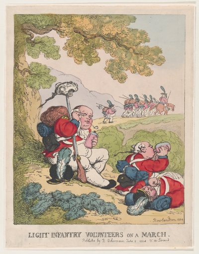 Light Infantry Volunteers on a March, June 8, 1804., June 8, 1804. 作者 托马斯·罗兰森