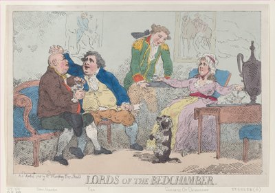 Lords of the Bedchamber, April 14, 1784., 1784年4月14日。 作者 托马斯·罗兰森