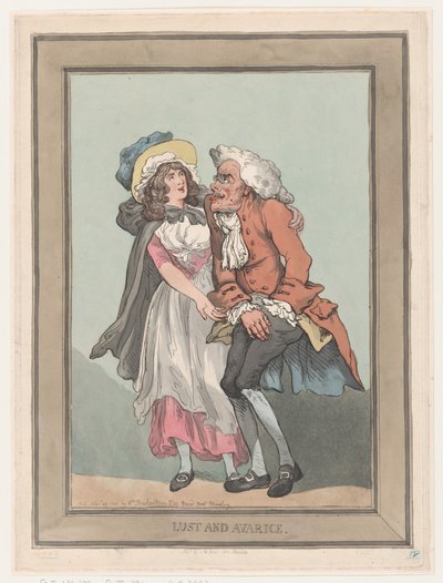 Lust and Avarice, November 29, 1788., 1788年11月29日。 作者 托马斯·罗兰森