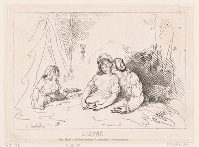 奢侈品，1786年3月7日。，1786年3月7日。 作者 托马斯·罗兰森
