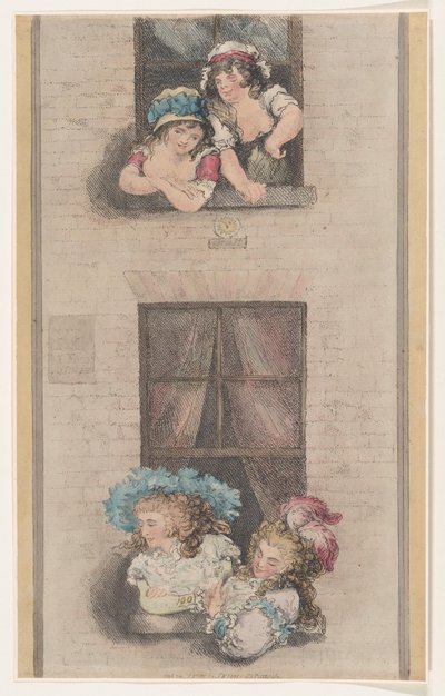 Maids and Mistresses, December 1, 1791.女仆和主人，1791年12月1日。 作者 托马斯·罗兰森