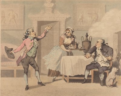 经理和Spouter，1784年。 作者 Thomas Rowlandson