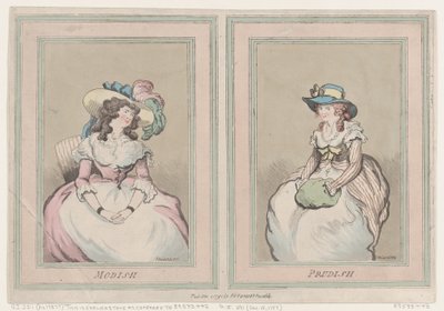 Modish and Prudish, December 1, 1791., December 1, 1791. 作者 托马斯·罗兰森