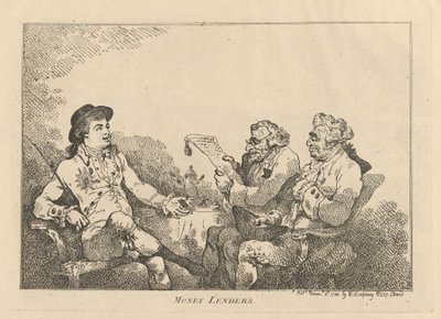 放债人，1784年11月8日。，1784年11月8日。 作者 托马斯·罗兰森