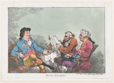 放债人，1784年11月8日。，1784年11月8日。 作者 托马斯·罗兰森