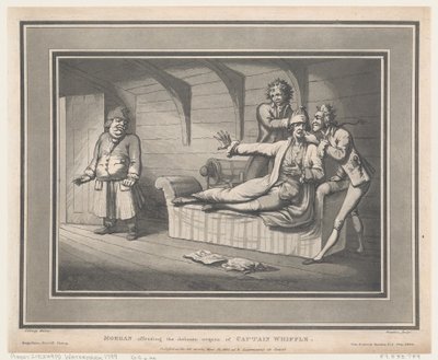 Morgan Offending The Delicate Organs of Captain Whiffle, May 12, 1800., May 12, 1800. 作者 托马斯·罗兰森