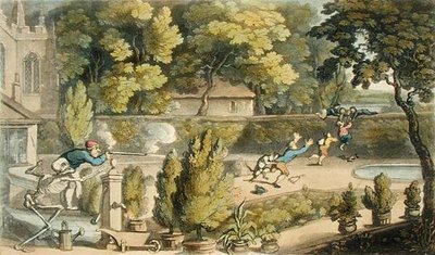 哦，没有良心的野蛮人！"，出自《死亡之舞》，由阿克曼出版。 作者 托马斯·罗兰森