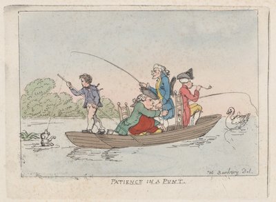 Patience in a Punt, ca. 1803., ca. 1803. 作者 托马斯·罗兰森