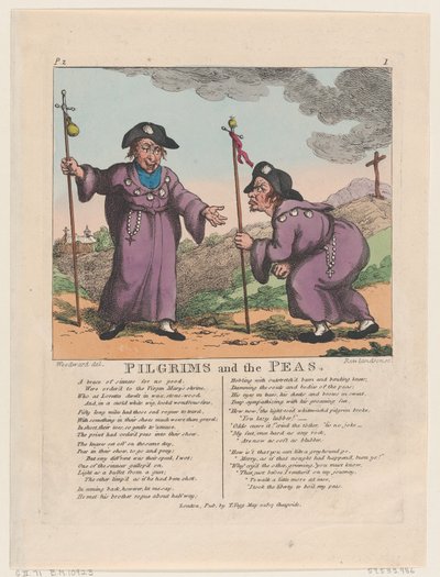 Pilgrims and the Peas, May 1, 1807. ，1807年5月1日。 作者 托马斯·罗兰森