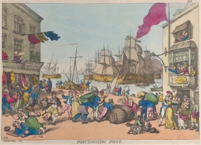 朴茨茅斯点，1814.，1814。 作者 托马斯·罗兰森