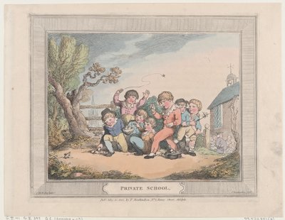 私立学校，1802年5月10日。, May 10, 1802. 作者 托马斯·罗兰森