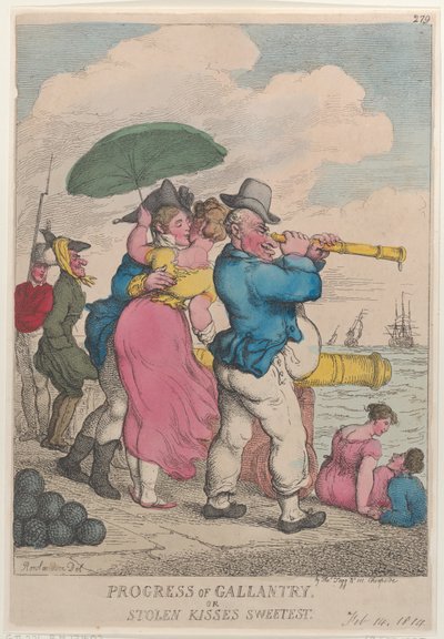 Progress of Gallantry or Stolen Kisses Sweetest, February 14, 1814. , February 14, 1814. 作者 托马斯·罗兰森